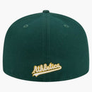 New Era Athletics Overlap 59fifty Fitted Hat Green
