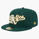 New Era Athletics Overlap 59fifty Fitted Hat Green