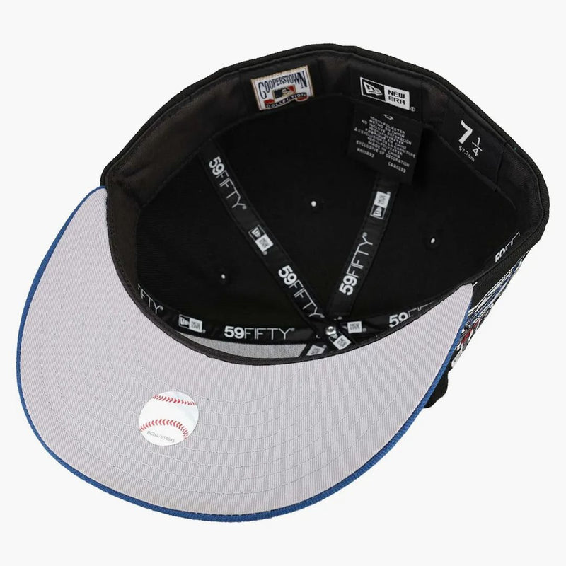 New Era Atlanta Braves Capsule Czarny piątek 30. sezon 59 Fifty Fitted ma czarny/szary