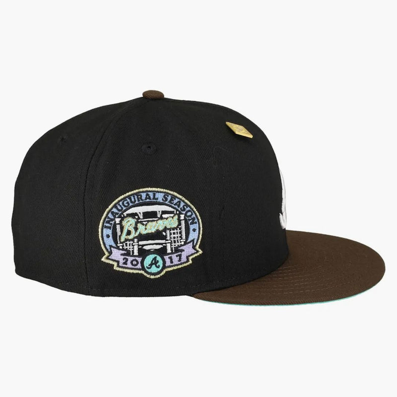 Nowa era Atlanta Braves Capsule Vintage Collection 2017 Inauguracyjny sezon ma 59 Fifty Montain ma czarny/turkusowy
