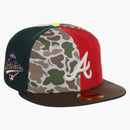 New Era Atlanta Braves Chase B X Mlb Maximal 59fifty Fitted Cap Multi/plaid/pink