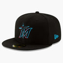 New era Authentic Collection Miami Marlins On-Field Game 59fifty Fitted Has Black