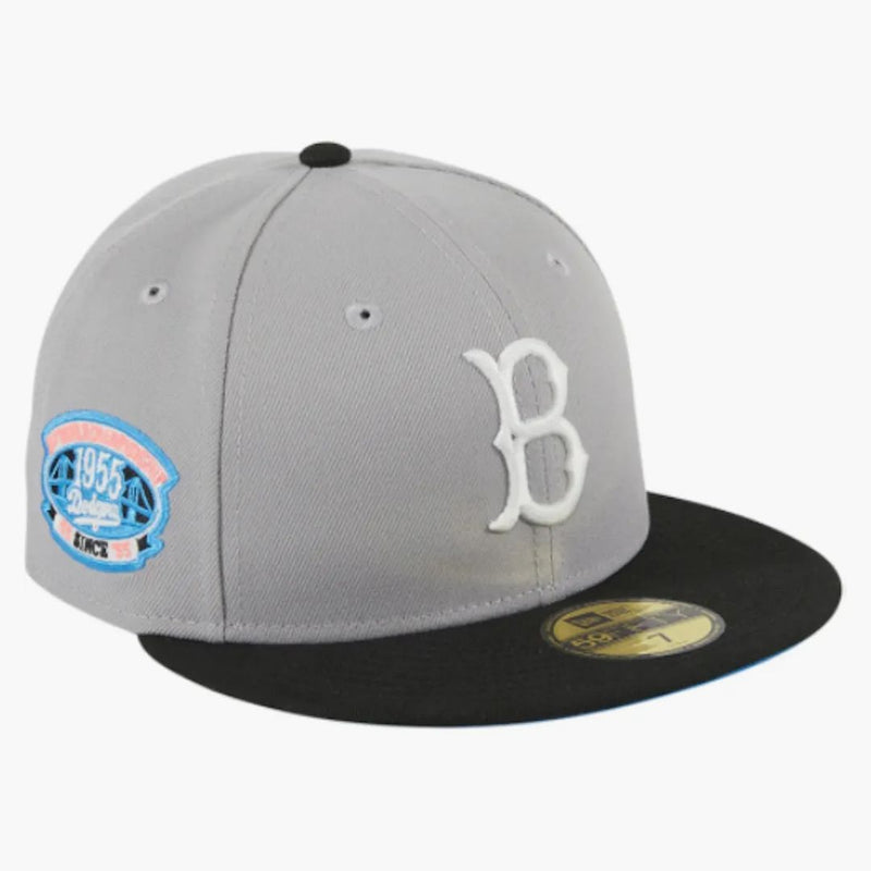 Nueva era de Brooklyn Dodgers Quiet Storm tiene un club exclusivo de 1955 World Series 59Fifty Hat Gray/Black