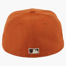 New era Campfire Chicago Cubs Wrigley Field Patch Hat Club Exclusive 59fifty Fitted Has Burn orange