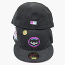 New Era Chicago Cubs Capsule Corduroy Campfire 1990 All Star Game Patch Fitted Hat Fitted Hat Black/purple