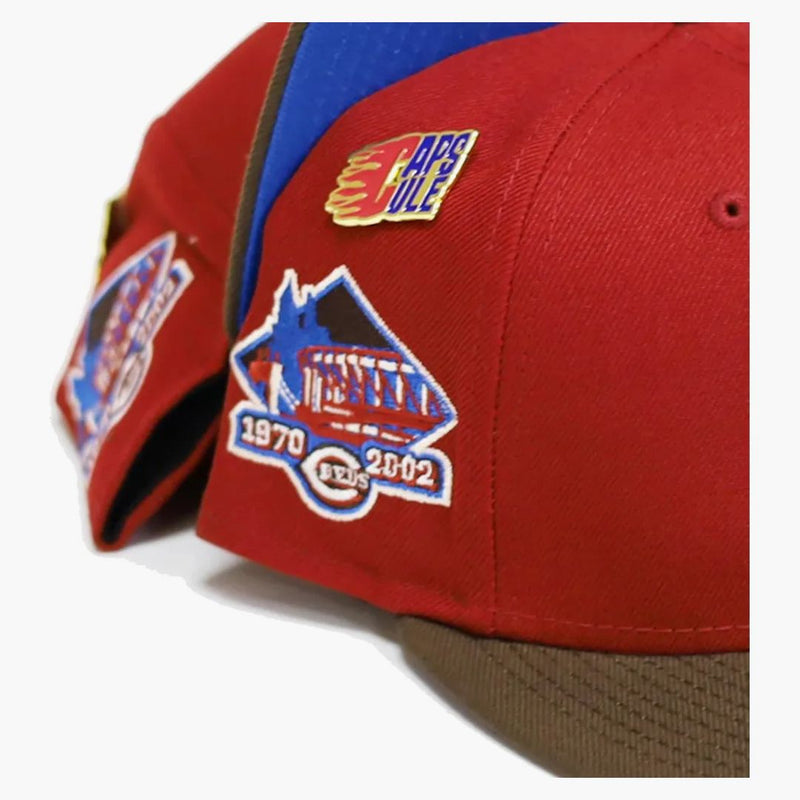 New Era Cincinnati Reds Capsule Nitro 3.0 Collection 1970-2002 59Fifty Fitted Hat Red/Blue