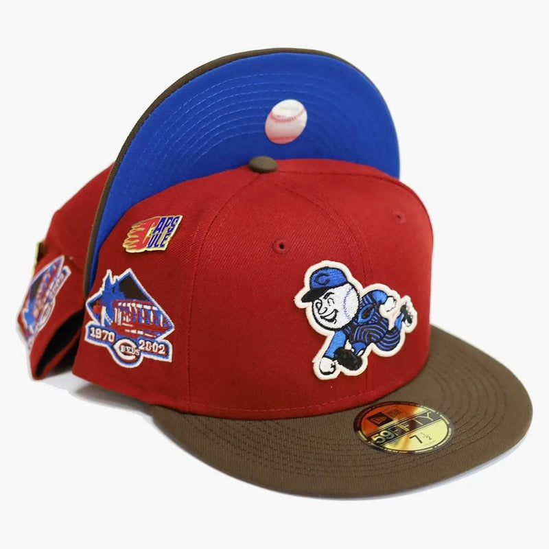 New Era Cincinnati Reds Capsule Nitro 3.0 Collection 1970-2002 59Fifty Fitted Hat Red/Blue
