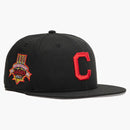 Nuova era Cleveland Indian Aux Pack Vol 2 Jacobs Field Patch ha Club Exclusive 59Fifty Adated ha Black/Red