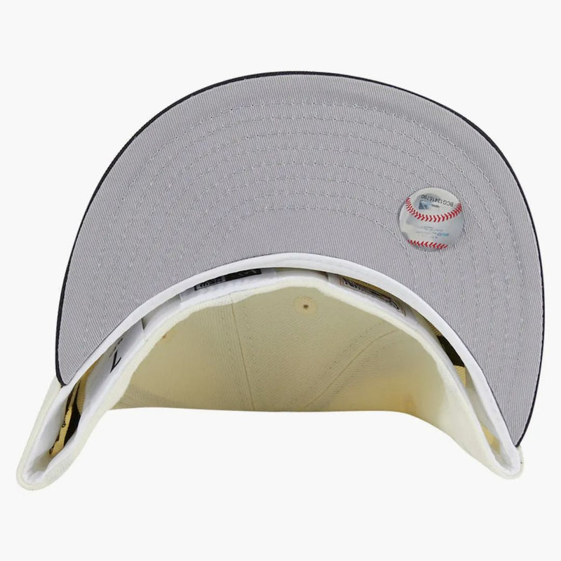 New Era Cleveland Indianer Jacobs Field Patch Hat Club Exklusiv 59Fifty Fitted Hat White/Navy