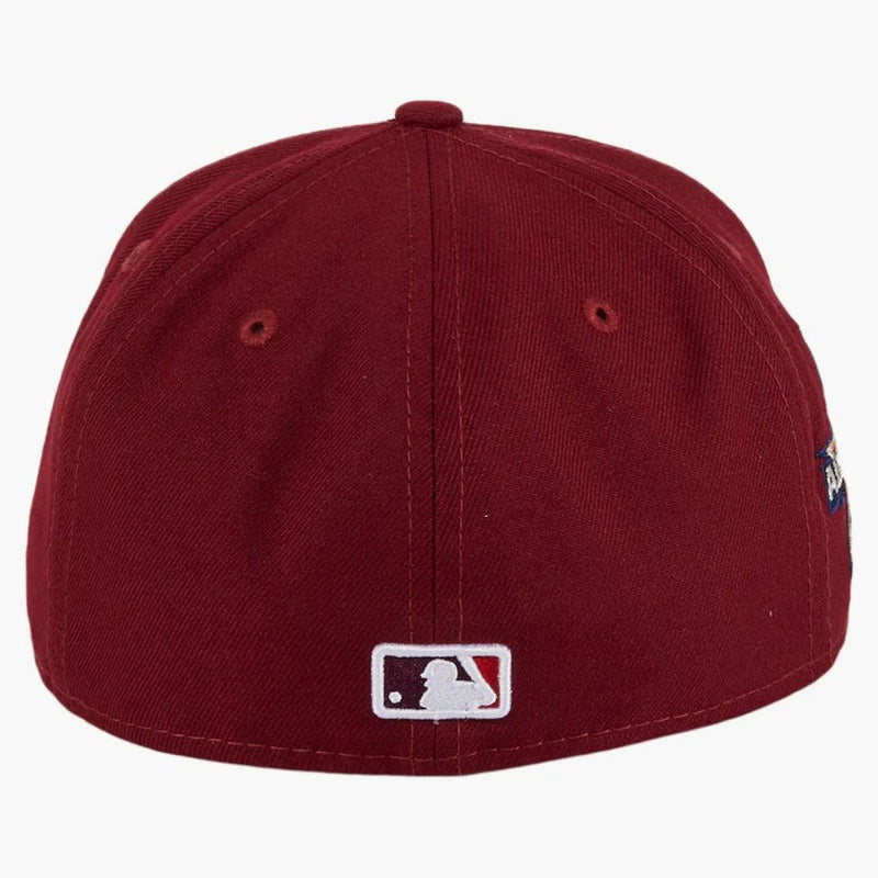 New era Colorado Rockies 2021 All Star Game Patch Mountain Hat Club Exclusive 59fifty Fitted has Cardinal/Red