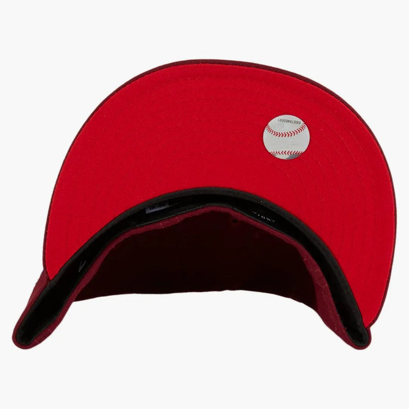 New era Colorado Rockies 2021 All Star Game Patch Mountain Hat Club Exclusive 59fifty Fitted has Cardinal/Red