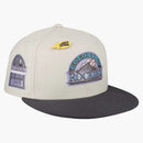 New Era Colorado Rockies Capsule Comet Collection 1995 Coors Field 59Fifty Fitted Hat Grey/Pink