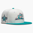 New Era Colorado Rockies Monaco 2021 All Star Game Patch Bp Hat Club Exclusive 59fifty Fitted Hat Stone/peach