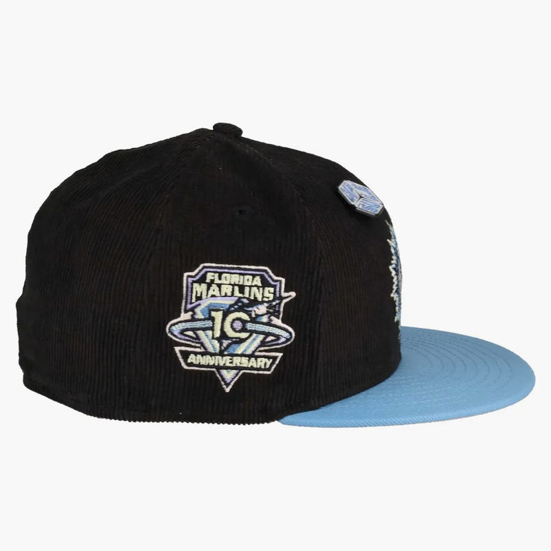 Nová éra Florida Marlins Capsule Ice Cube 10. výročí 59fifty namontované má černou/šedou
