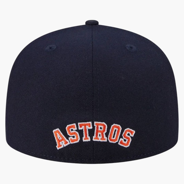 New Era Houston Astros Overlap 59fifty Fitted Hat Navy