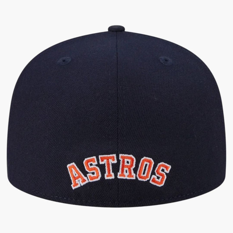 New Era Houston Astros Overlap 59fifty Fitted Hat Navy