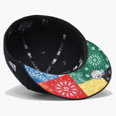 New era Houston Astros Patchwork Paisley Undervisor 59fifty Fitted has Navy