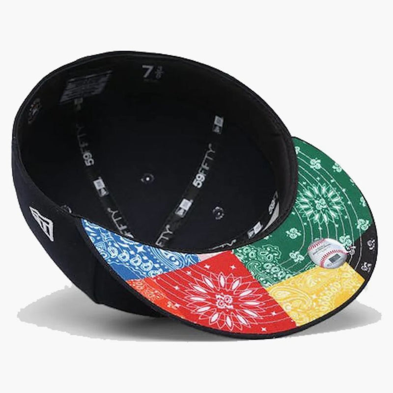 New Era Houston Astros Patchwork Paisley Undervisor 59fifty Fitted Hat Navy