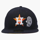 New era Houston Astros Patchwork Paisley Undervisor 59fifty Fitted has Navy