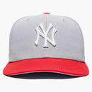 New Era Jae Tips X City Jeans New York Yankee Subway Series "the Wiz" 59fifty Fitted Hat Grey/red