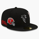 New Era Just Don Atlanta Falcons 59fifty Fitted Hat Black