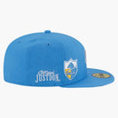 Nueva era Just Don Los Angeles Chargers 59fifty Fited tiene azul