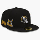Nová éra Just Don Pittsburgh Steelers 59Fifty Falted Has Black