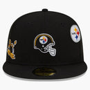 Nová éra Just Don Pittsburgh Steelers 59Fifty Falted Has Black