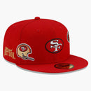 New era Just Don San Francisco 49ers 59fifty Fitted has red