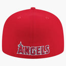 New Era Los Angeles Angels Overlap 59fifty Fitted Hat Red