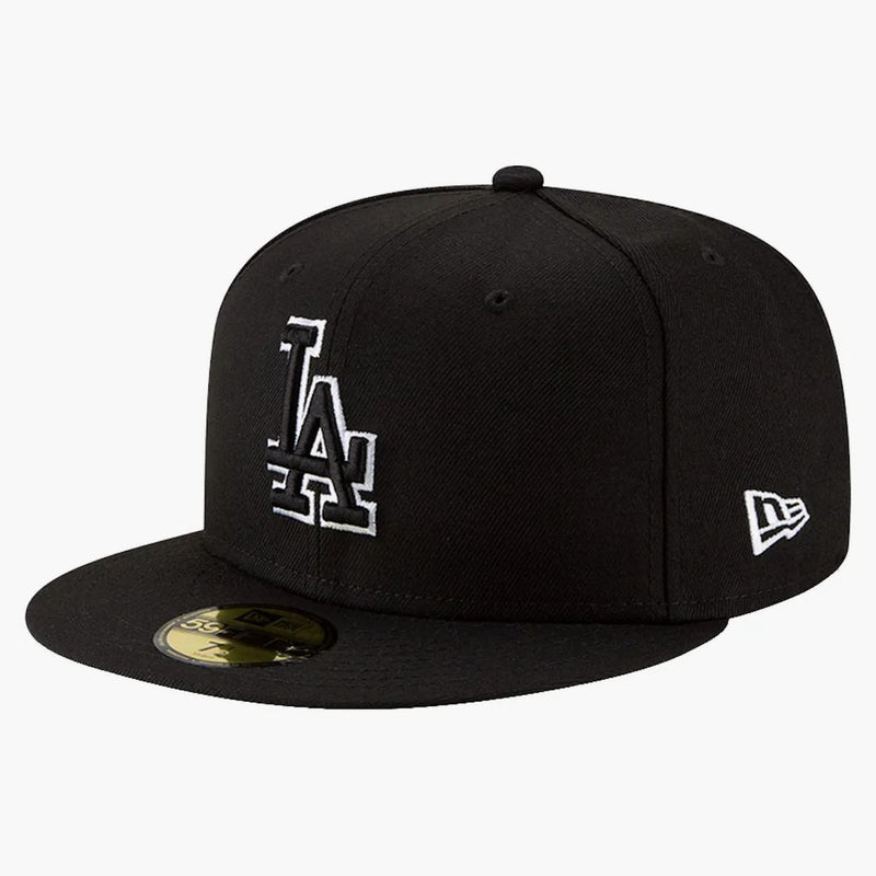 New Era Los Angeles Dodgers 59fifty Fitted Hat Black/black/white