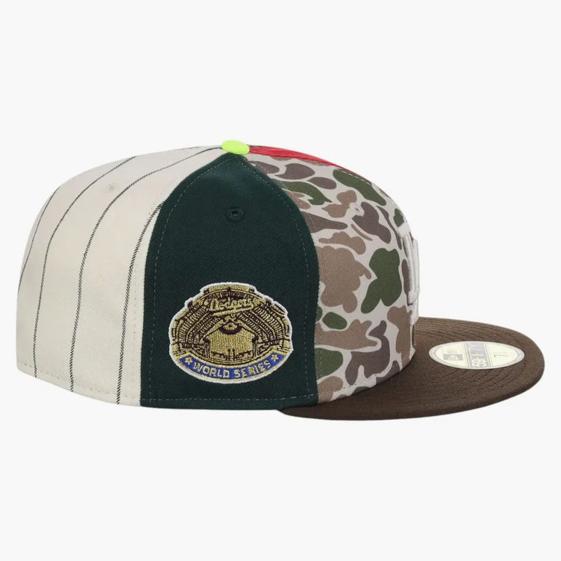 New Era Los Angeles Dodgers Chase B X Mlb Maximal 59fifty Fitted Cap Multi/plaid/pink