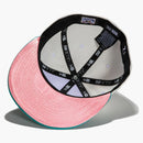 New Era Los Angeles Dodgers Monaco 50th Anniversary Patch Hat Club Exclusive 59fifty Fitted Hat Stone/peach