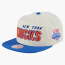New Era Mitchell & Ness New York Knicks Draft Day Snapback has White/Royal