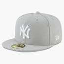 New era New York Yankees 59fifty Fitted has Gray/White