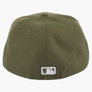 New era New York Yankees 59fifty Fitted has Olive/White