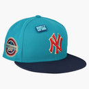 New era New York Yankees Capsule Teal Collection 2009 Inaugural Season 59fifty Fitted Has Teal/Gray
