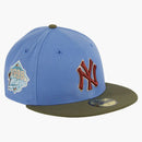 New era New York Yankees Great Outdoors 1999 World Series Patch Hat Club Exclusive 59fifty Fitted Has indigo/olive
