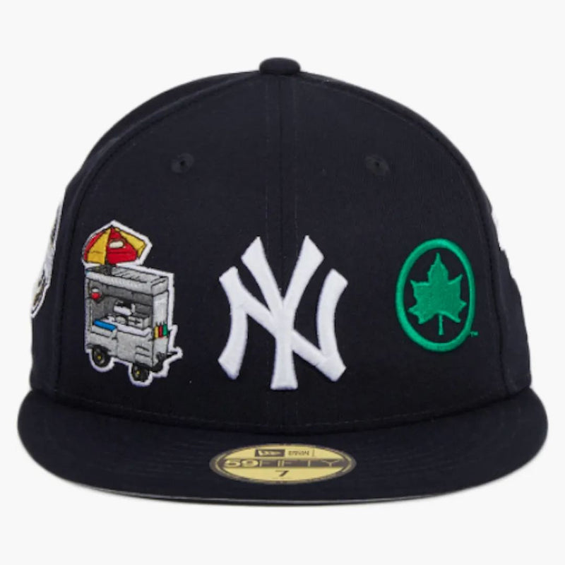 New era New York Yankees Local Icons Patch Hat Club Exclusive 59fifty Fitted Has Navy