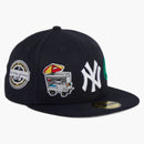 New Era New York Yankees Local Icons Patch Hat Club Exklusiv 59Fifty Fitted Have Navy