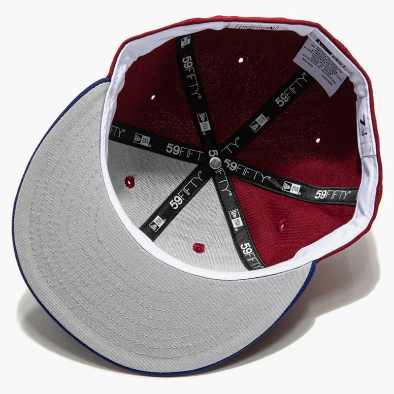 New Era New York Yankees Sangria 1939 All Star Game Patch Hat Club Exclusive 59fifty Fitted Has Cardinal/Royal