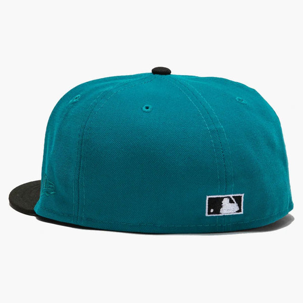 New era okland athletics aux pack vol 2 25th anniversary patch has club exclusive 59fifty fitted has teal/black