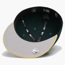 New era Oakland athletics upside down 59fifty Fitted has Dark Green