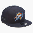 New era X Bait Oklahoma City Thunder Otc 9fifty Snapback Cap Navy