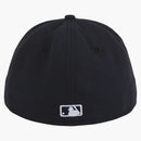 Nueva era retro en el campo Detroit Tigers Home 59Fifty Fited tiene negro