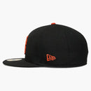 New era san francisco giants upside down 59fifty fitted has black