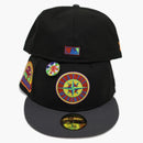 New Era Seattle Mariners Capsule Doppler Radar Collection 30th Anniversary 59fifty Fitted Hat Black/red
