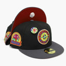 New Era Seattle Mariners Capsule Doppler Radar Collection 30th Anniversary 59fifty Fitted Hat Black/red