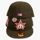 New Era Seattle Mariners No Bad Brims 2.0 40th Anniversary Capsule Hats 59fifty Fitted Hat Brown/purple