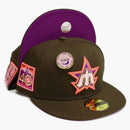 New Era Seattle Mariners No Bad Brims 2.0 40th Anniversary Capsule Hats 59fifty Fitted Hat Brown/purple